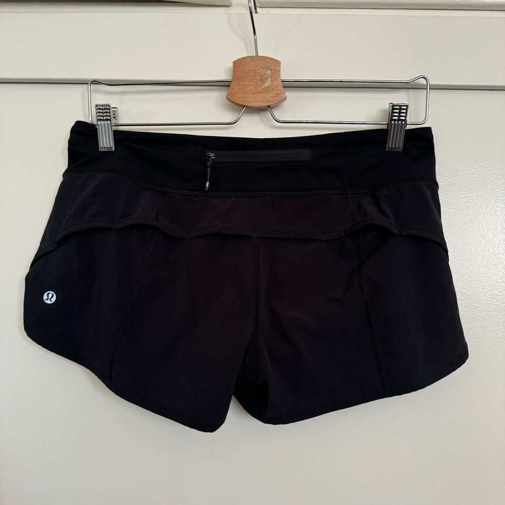 lululemon athletica Women's Black Running Shorts